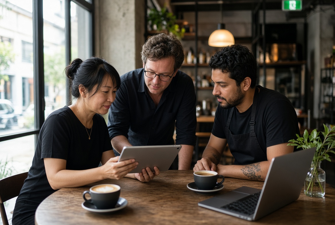 Small business team